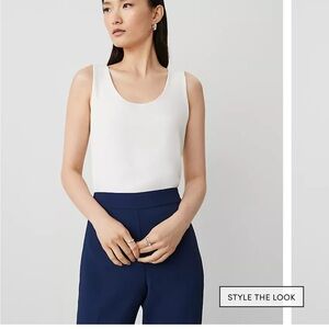 Ann Taylor White Tank Top